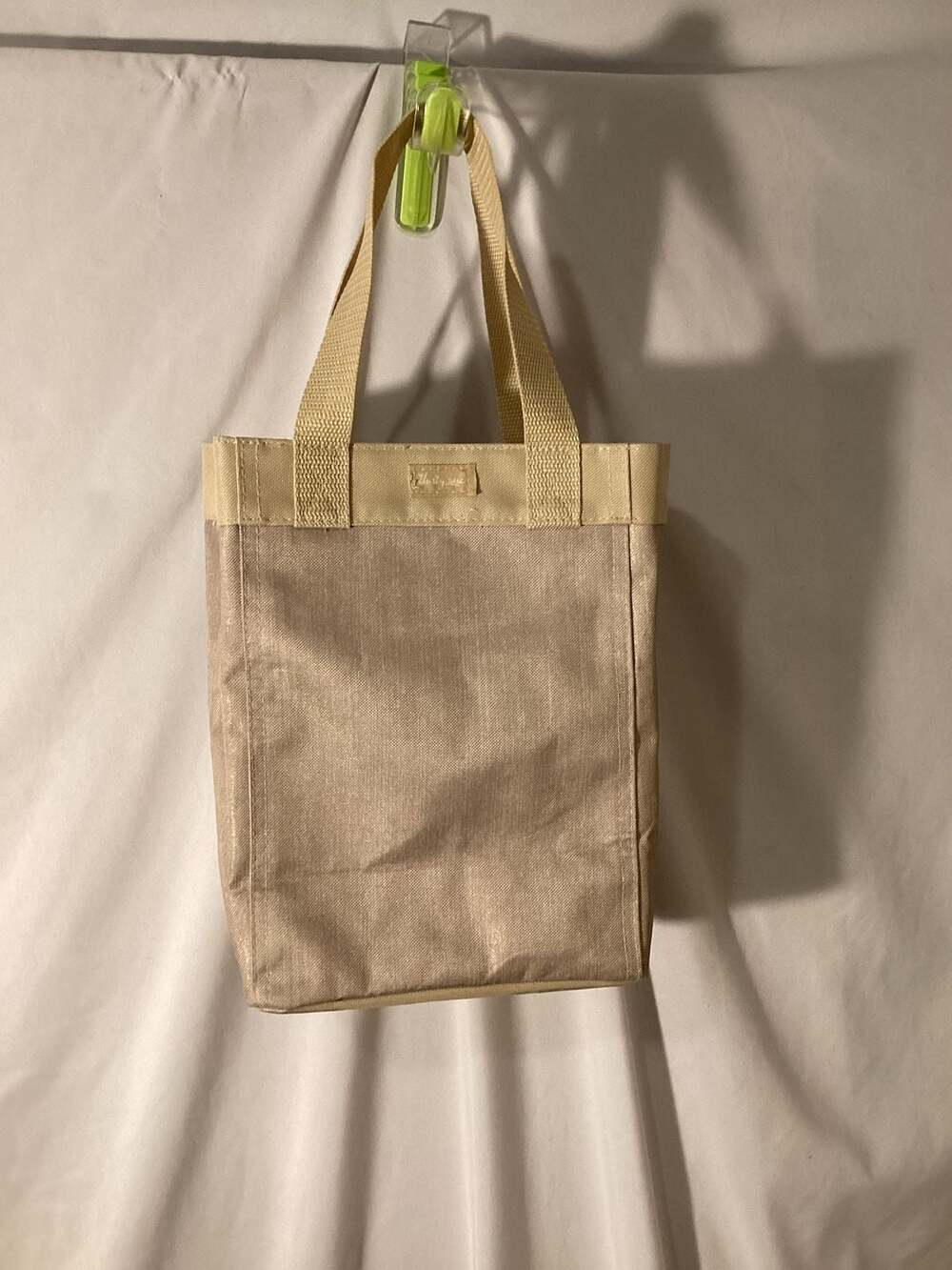Thirty-One Gifts Metallic Champagne Tall Organizing Utility Tote